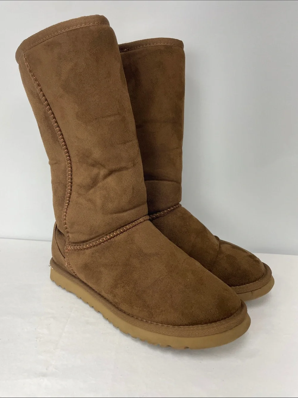 UGG Suede Mid-Calf Winter Boots, Size 9